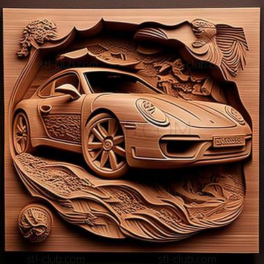 3D мадэль Porsche Carrera (STL)